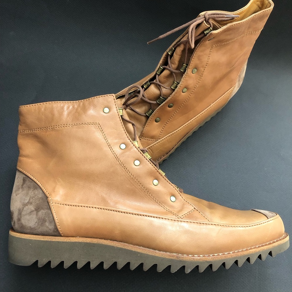 Cesare Paciotti leather and suede men’s dress boots